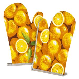 Narancs edényfogó, 28 x 18 cm, 2 db-os szett