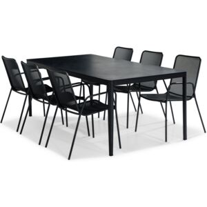 Asztal és szék garnitúra VG6070 Fekete