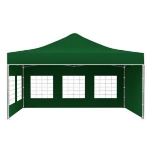 Összecsukható sátor 3x4,5 zöld Premium quality