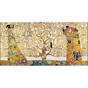 The Tree Of Life, The Fulfillment (The Embrace), The Waiting - Stoclit Frieze, 1913 Festmény reprodukció, Gustav Klimt, (100 x 50 cm)