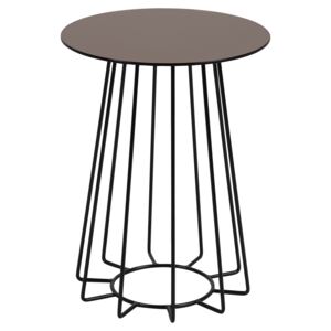 Modern asztalka Ahmed bronz / fekete