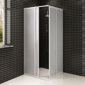 Zuhanyfülke Ház PP Aluminium Keret Négyszögletes 80 x 90 cm