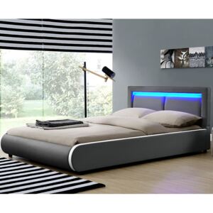 Kárpitozott ágy ,,Murcia" 140 x 200 cm - sötétszürke