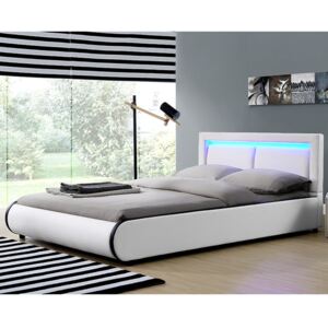 Kárpitozott ágy ,,Murcia" 140 x 200 cm - fehér