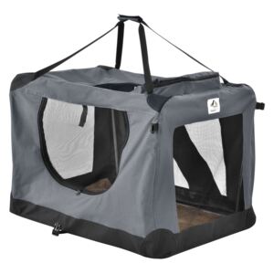 Összecsukható kutyaszállító box Lassie M (sötétszürke)