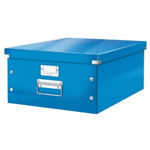 Irattároló doboz, A3, lakkfényű, LEITZ Click&Store, kék (E60450036)