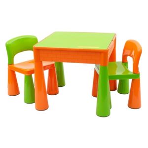 NEW BABY | New Baby set | BAZÁR Gyerek szett NEW BABY- asztalka két székkel narancssárga | Narancssárga |