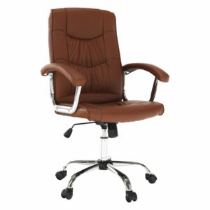 Forgó szék, világos barna öko bőr, LIONEL 1658LC