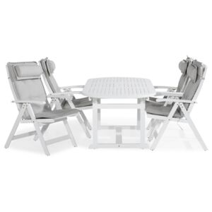 Asztal és szék garnitúra VG6065 Fehér
