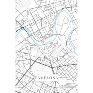 Pamplona white térképe