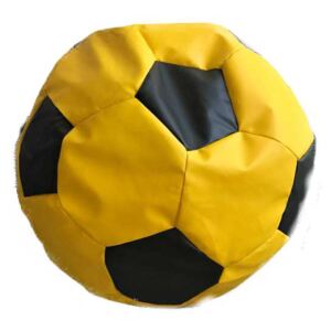 Futbalová lopta malá - sedací vak čierno žltá