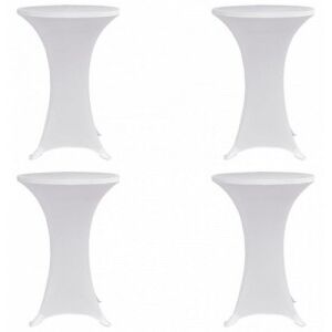 4 darab fehér sztreccs asztalterítő bárasztalhoz Ø60 cm