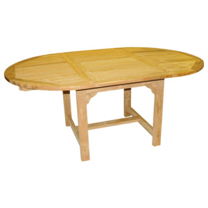 Linder Exclusiv TEAK OVAL DF53 180/120x120x75 cm kerti asztal