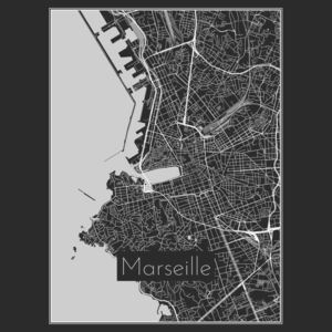 Ábra Map of Marseille, Nico Friedrich
