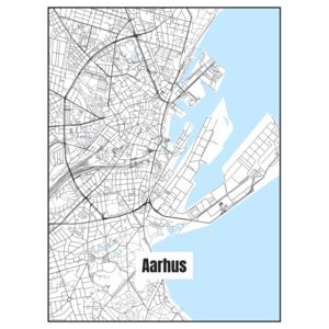 Ábra Map of Aarhus, Nico Friedrich