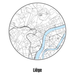 Ábra Map of Liège, Nico Friedrich