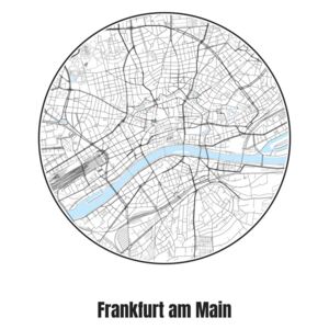 Ábra Map of Frankfurt am Main, Nico Friedrich