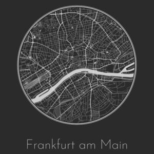 Ábra Map of Frankfurt am Main, Nico Friedrich