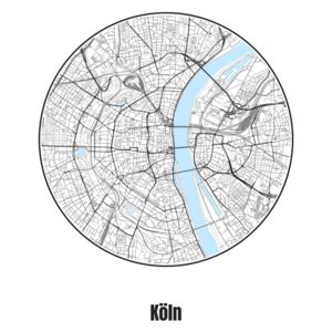 Ábra Map of Köln, Nico Friedrich