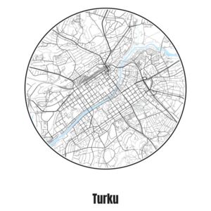 Ábra Map of Turku, Nico Friedrich