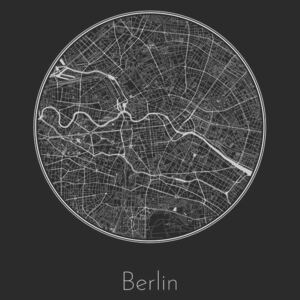 Ábra Map of Berlin, Nico Friedrich