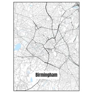 Ábra Map of Birmingham, Nico Friedrich
