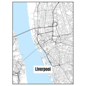 Ábra Map of Liverpool, Nico Friedrich