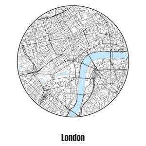 Ábra Map of London, Nico Friedrich