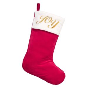 X-MAS karácsonyi zokni "JOY" felirattal