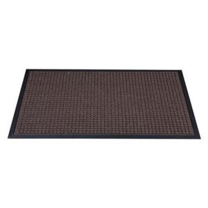 Beltéri lábtörlő szőnyeg lejtős éllel, 90 x 60 cm, barna