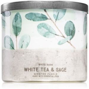 Bath & Body Works White Tea& Sage illatos gyertya I. 411 g