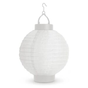 Napelemes lampion (fehér, hidegfehér LED, 21 cm)