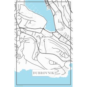 Dubrovnik white térképe