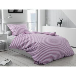 Stripes rózsaszín pamut ágyneműhuzat