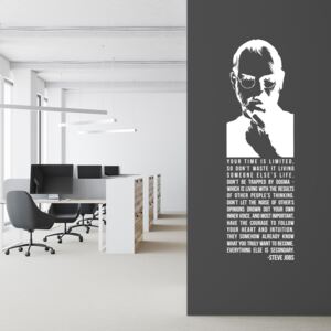 Falmatrica GLIX - Steve Jobs quote Fehér 30 x 100 cm