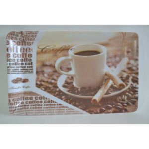 Ach Impex tálca műanyag kávés 31*19*2.5 cm