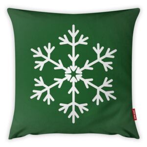 Christmas Period Green Simple Snowflake párnahuzat, 43 x 43 cm - Vitaus