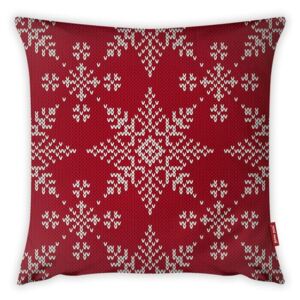 Christmas Period Red Snowflakes Pattern párnahuzat, 43 x 43 cm - Vitaus