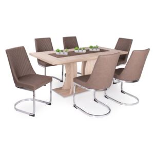 Bella asztal Ester székekkel | 6 személyes étkezőgarnitúra