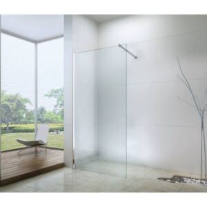 AQUA GLASS Walk in zuhanyfal - átlátszó 8 mm-es biztonsági üveggel. 100x200 cm