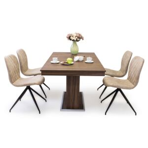 Corfu asztal Amazon székekkel | 4 személyes étkezőgarnitúra