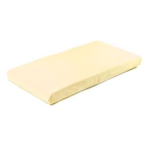 Gumis, matracvédő lepedő 60x120 cm - sárga