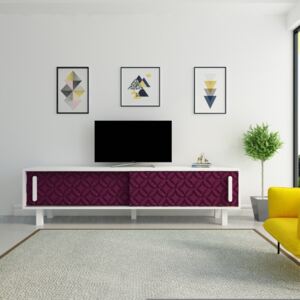 Opa lila-fehér tv állvány 180 x 48 x 35 cm