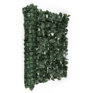 Blumfeldt Fency Dark Ivy, sötétzöld, borostyán, kerítés, védelmet nyújt a kíváncsi tekintetekkel és a széllel szemben, 300 x 150 cm