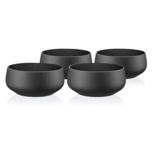 Crystalex Mini Bowls Black 4 részes tálkészlet,95 ml