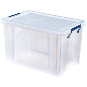 FELLOWES Műanyag tároló doboz, átlátszó, 26 liter, FELLOWES, "Pro