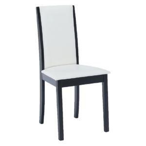 Szék, wenge/textilbőr fehér, VENIS NEW