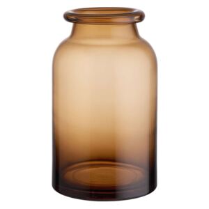 JACKIE üveg váza, barna 30cm