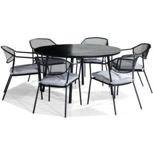 Asztal és szék garnitúra VG5328 Fekete + fehér