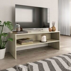Sonoma tölgy színű forgácslap TV-szekrény 100 x 40 x 40 cm